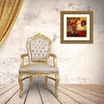 thumbnail image 3 of Loreth, Lanie 26x26 Gold Ornate Wood Framed with Double Matting Museum Art Print Titled - Red Poppies in a Vase, 3 of 4