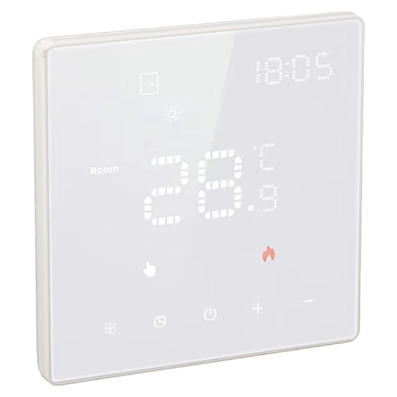 Programmable Smart WiFi Thermostat, Prevent Freezing Smart WiFi Thermostat 100-250VAC  for Floor Heating 16A Electric Floor Heating,3A Water Floor Heating Wall Hanging Furnace