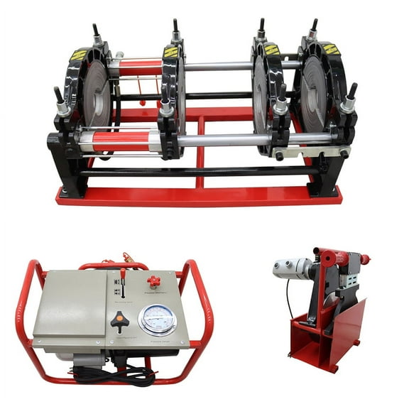 Hydraulic Hand Cranked Pipeline Hot Melt Machine 4 Rings for PE PPR PB Pipeline Melting