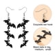 thumbnail image 3 of Pendientes largos de murciélago negro, accesorios personalizados de moda para Halloween, 3 of 5
