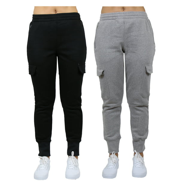 GBH - GBH Women's 2-Pack Fleece-Lined Loose-Fit Cargo Jogger Sweatpants ...