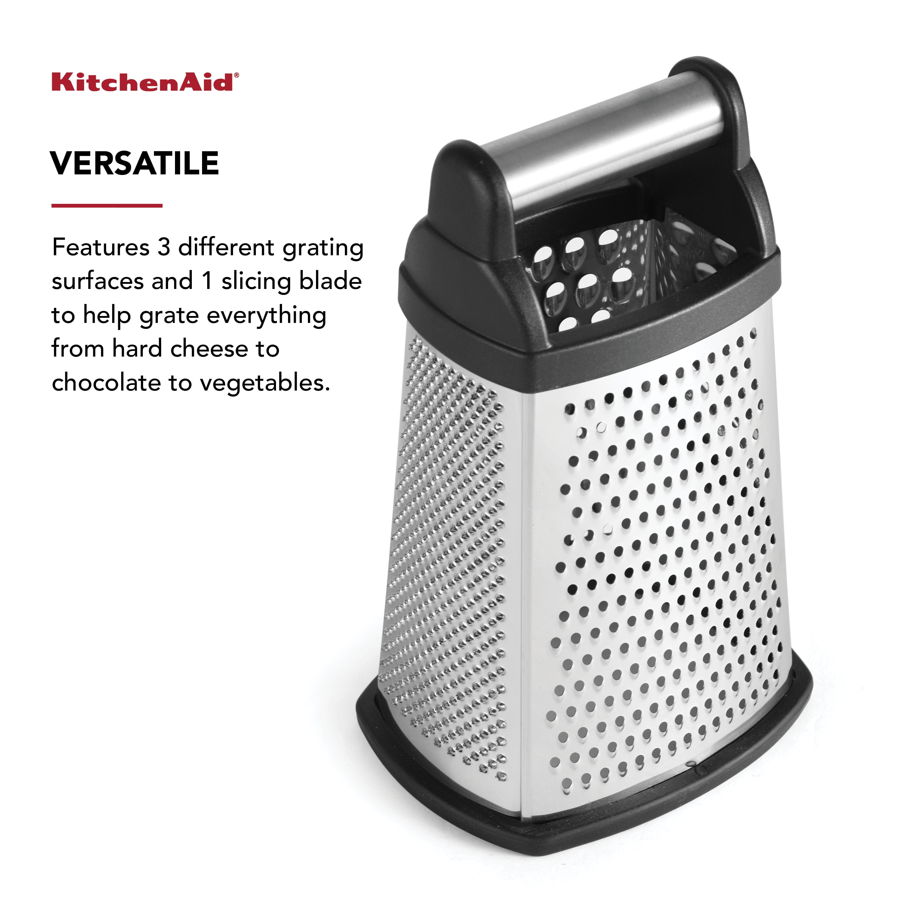 KitchenAid Box Grater with 2 Catch Bins and Lids 