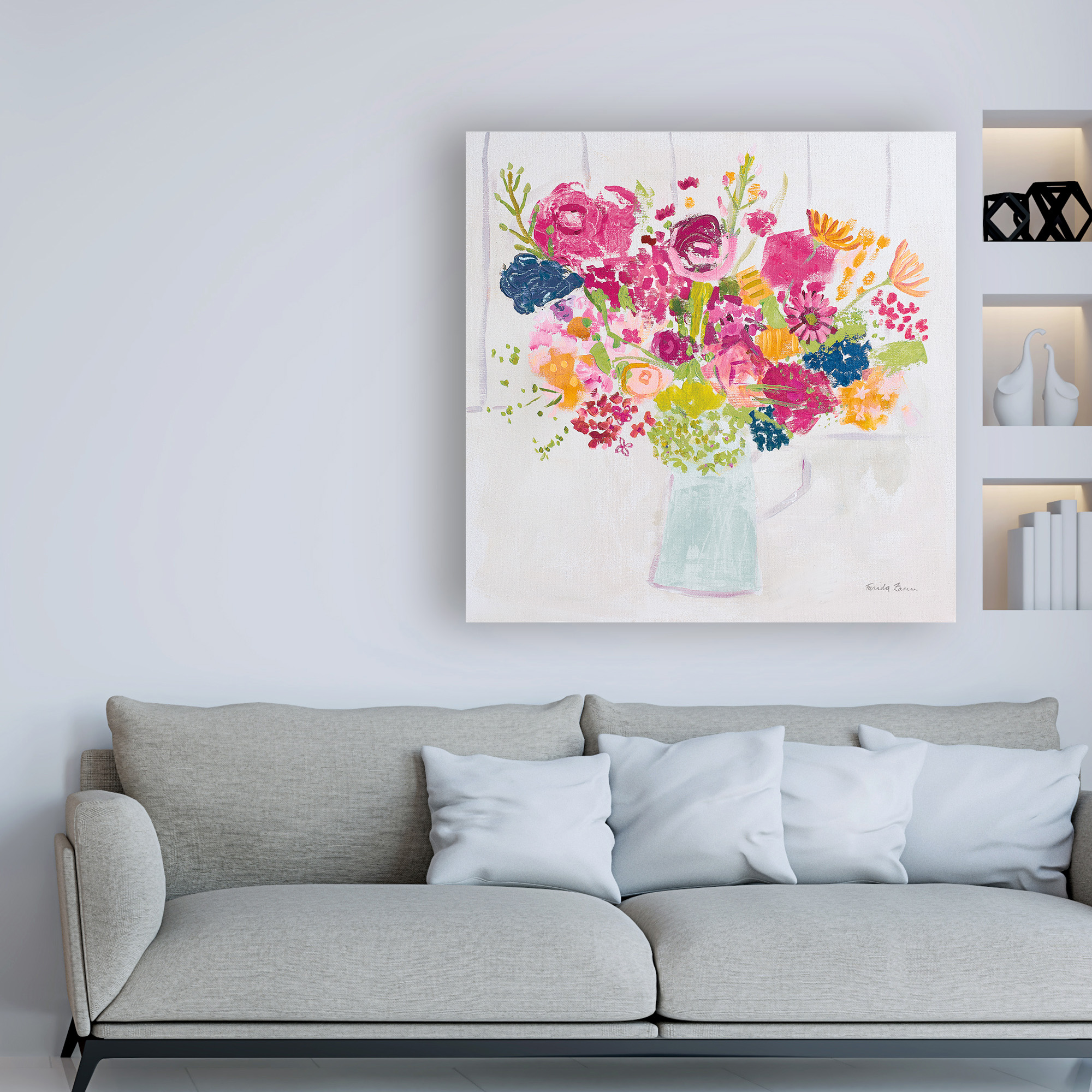 Trademark Fine Art 'Bouquet for You Bright' Canvas Art by Farida Zaman