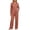 Coffee, variant on Womens 2 Piece Pajama Sets Long Sleeve Ribbed Knit Lounge Set Button Down Soft Fall Winter Sleepwear (XL, Red)