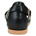 thumbnail image 3 of Journee Collection Womens Ziporah Faux Leather Strappy Flat Sandals, 3 of 3