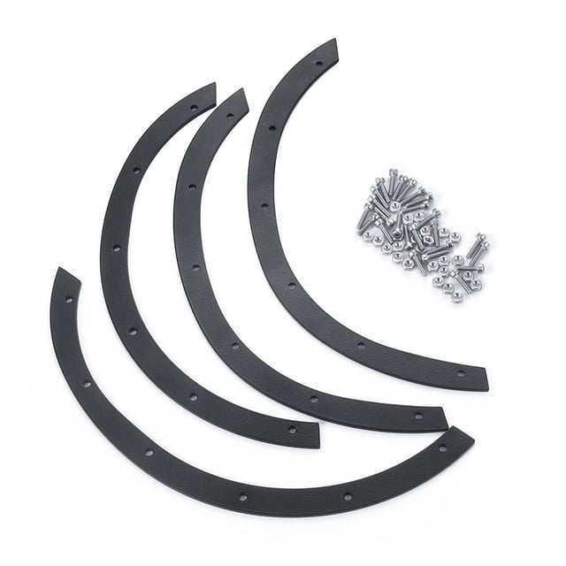 ZheElen Roue Front 4pcs Acier Inoxydable pour Trx4 Trx6 1/10 Chenille Durable RC Voiture Accessoires Pièces de Rechange RC Upgrade Part