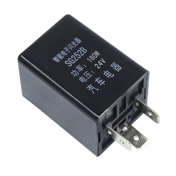 3 Pins Flasher Relay, 3Pin Turn Signals Flasher Relay, Fits LED Electronic Flasher Relay, for Turn Hazard Warning
