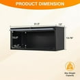 thumbnail image 3 of STANI Wall Mount Metal Cabinet with Up-Flip Doors,Wall Hanging Storage Cabinets with Locking Doors,Lockable Tool Chest Cabinet for Garage Basement School, 3 of 8