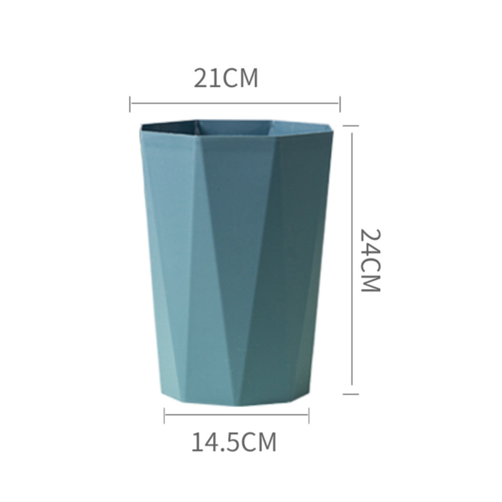 Small Kitchen Bathroom Trash Can, Plastic Wastebasket Trash Container, Bathroom Garbage Can, Waste Basket for Under Counter/Kitchen/Office/Bedroom/Bathroom