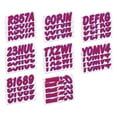 thumbnail image 4 of STIFFIE Whipline Solid Red/Purple 3" Alpha-Numeric Registration Identification Numbers Stickers Decals for Boats & Personal Watercraft, 4 of 8