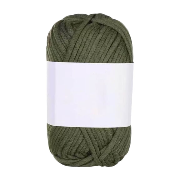 dgysar Milk Cotton Yarn for Hand Knitting & Crochet, Ultra-Soft 25g Lightweight Yarn, Silky & Breathable for DIY Crafts, Dolls & Decor, 1 Ball Army Green One Size