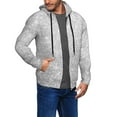 thumbnail image 2 of Kdxio Silver Glitter Print Men Hoodies Casual Hoodies for Men with Zip Pockets Full Zip Long Sleeve Sweatshirt Sports Hooded Jacket-Small, 2 of 5