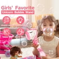 thumbnail image 4 of Máquina de burbujas con forma de unicornio con forma de varita de burbujas para niños con solución, 4 of 6