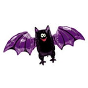 PURPLE BAT BALLOON • Large Shape Foil Mylar Balloon • Party Supplies Decorations Foil Mylar Balloon