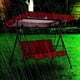 thumbnail image 3 of cubierta impermeable para asiento de columpio de jardín, tela Oxford de repuesto, toldo para columpio de porche de patio al aire libre con funda de asiento, 3 of 5