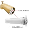 thumbnail image 5 of Slip On 4 1/2" Copper Pipe Universal Bathroom Tub Spout w/ Diverter Heavy Duty, 5 of 5