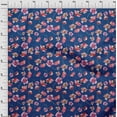 thumbnail image 3 of oneOone Viscose Chiffon Royal Blue Fabric Flower Watercolor Sewing Craft Projects Fabric Prints By Yard 42 Inch Wide, 3 of 4