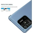 thumbnail image 3 of Mirror Case for Xiaomi Redmi 10A, Luxury View Smart Display Case Ultra Thin Support Wireless Charging Phone Cover for Xiaomi Redmi 10A QH Black, 3 of 9
