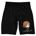 thumbnail image 5 of Jujutsu Kaisen Chibi Kugisaki Men's Black Sleep Pajama Shorts-Medium, 5 of 7
