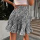 thumbnail image 5 of Gibobby faldas de lentejuelas para mujer de verano para mujer, minifalda con estampado floral, falda de playa(Gris, XXL), 5 of 5