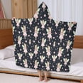 thumbnail image 5 of Black Fairy Star Pattern Hooded Bath Towel，60"x35" for Ages 3 To 12 Kids, Quick Dry Lightweight Soft Microfiber Hood Beach Towel Cover Up for Kids, 5 of 7