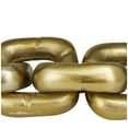 thumbnail image 4 of 14" x 3" Gold Aluminum Chain Sculpture, by DecMode, 4 of 7
