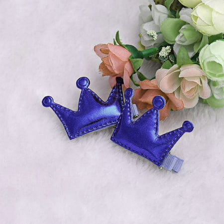 2PCS Hair Clips Girls Christmas Party Princess Leather Hair Style Buckle (Girls Best Hair Style)