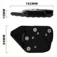 thumbnail image 4 of Placa de Extensión de Caballete Lateral para Motocicleta para XADV750 NC750X 2017-2020, Color Rojo., 4 of 5
