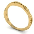 thumbnail image 2 of 0.16 ctw Wedding Band for Women - 14K Yellow Gold Yellow Moissanite Stackable Eternity Ring, 2 of 6