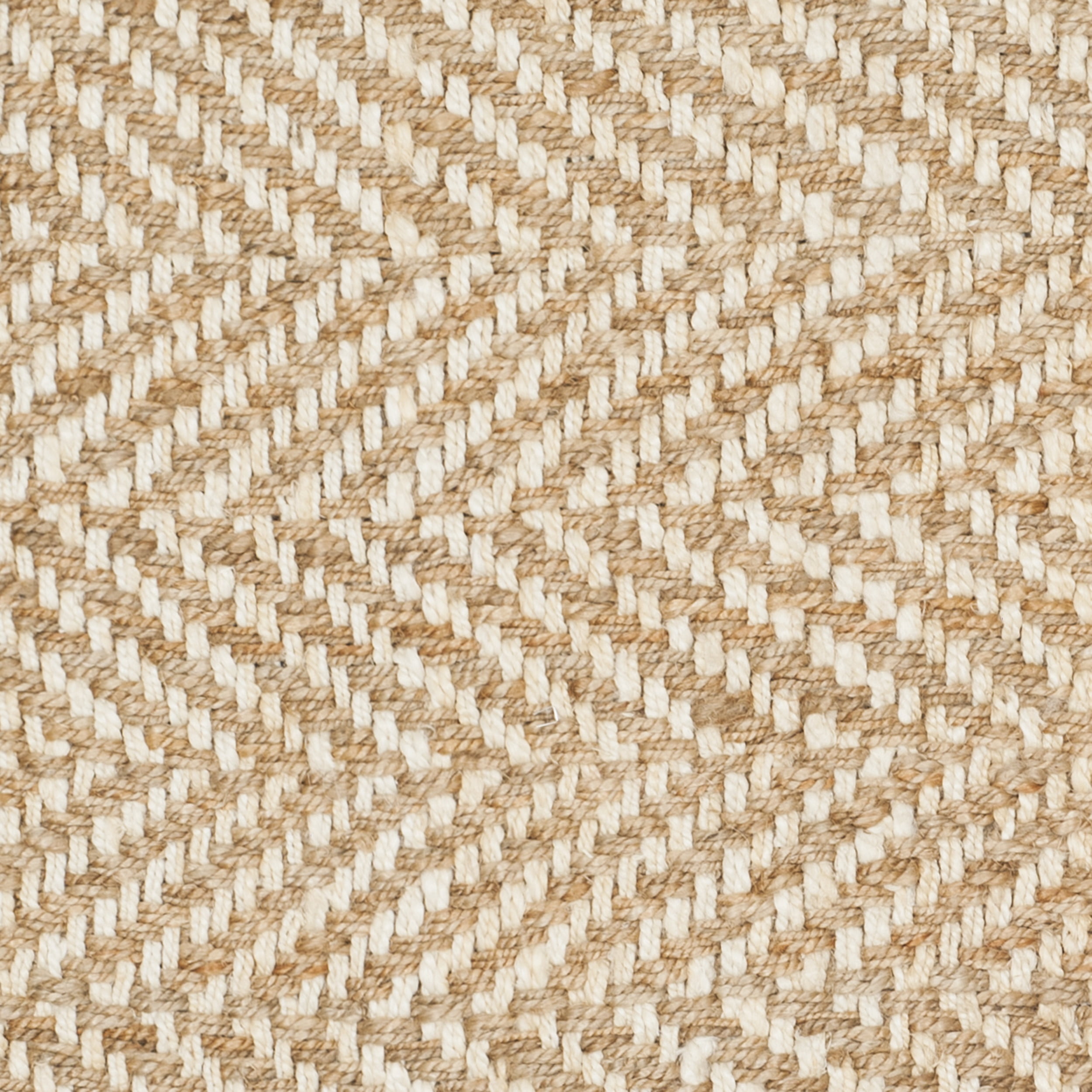 SAFAVIEH Natural Fiber Houston Braided Jute Area Rug, Ivory/Natural, 6' x 6' Round
