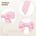 thumbnail image 3 of 8 Pcs Pink Bow Decorations for Wedding and Party, Pre-Tied Satin Ribbon Bows, 2m Long Pink Gradual Design, Perfect for Bridal Shower, Birthday, and Event Decor, 3 of 4
