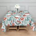 thumbnail image 3 of Pioneer Flower Floral Print Pattern Square Tablecloth,Waterproof Square Table Cover,Wipeable Spillproof Washable Table Cover for Home Kitchen Party Decor 60"x60"(152x152cm), 3 of 6