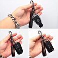 thumbnail image 4 of Llavero de coche YONGSHENG llavero de cuero elegante para coche duradero funcional para hombres y mujeres rojo, 4 of 5