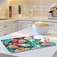 thumbnail image 6 of Polovillae Colorful Tropical Flowers Dish Drying Mat for Kitchen Counter Absorbent Heat Resistant Microfiber Dishes Drainer Mat 16x18 in Dish Pad Sink Mat Protective Pad Kitchen Decor, 6 of 6