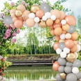 thumbnail image 4 of Kit de arco de globos de polvo Retro 129 Uds Wmkox8yii Globos de látex calientes Globos de Metal dorado, 4 of 9