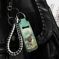 thumbnail image 3 of Yuyamidu Pug Chapstick Holder Keychain Daisy Chapstick Keychain Holder Pouch Reuseable Lip Gloss Accessories Novelty Lip Balm Holder Keep from Scratched and Dust, Green, 3 of 6