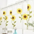 thumbnail image 6 of Valances Curtain for Kitchen Windows/Bathroom/Living Room/Bedroom Sunflower Decorative Rod Pocket Short Winow Valance Curtains, 59" W x 19.7" L, 6 of 8