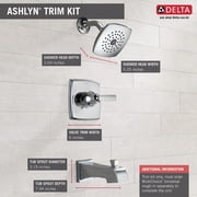 Delta Ashlyn Monitor® 14 Series Tub & Shower Trim in Chrome T14464