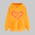 thumbnail image 2 of Plebaso Sweat à Capuche pour Femmes Mignon Cœur Manches Longues Décontracté avec Poches, 2 of 5
