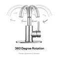 thumbnail image 4 of DUOSONG Bathroom Faucet Single Hole Single Handle, Brushed Nickel Bath & Faucets Bathroom Sink Faucets, 4 of 7