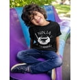 thumbnail image 3 of Tstars Kids' Little Ninja T-Shirt - Fun Karate-Themed Top - Youth Birthday Gift - Size L - Black, 3 of 6