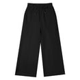 thumbnail image 5 of Kids Toddler Sweatpants Casual Girls Wide Leg Pants Black Sweatpants Baggy Pants Size 8-9 Girls Clothes, 5 of 8