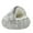 Coffee 15.7 inches, variant on COSTYLE Cat Bed Round Plush Fluffy Hooded Calming Cat Bed Cave Warming Pet Dog Bed