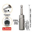 thumbnail image 1 of Surpdew Drill Sleeve Wind Batch Sleeve Deepened Inner Hexagonal Screwdriver Batch Nut Wrench B B, 1 of 2