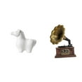 thumbnail image 1 of Figura De Caballo De Porcelana, Escultura Decorativa De Animal, Estatua Vintage, Adorno Coleccionable De Resina Para Sala De Estar, Oficina O Como Regalo De Inauguración., 1 of 6