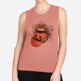 thumbnail image 2 of Pumpkin Lips Halloween Women's Muscle Tank X-Large Desert Pink, 2 of 5