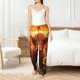 thumbnail image 4 of Fotbe Vintage Sunflower Cow B Pantalones de Pijama para Mujer, Pantalones de Dormir, Pantalones Pj con Cordón y Bolsillos-X-Large, 4 of 6