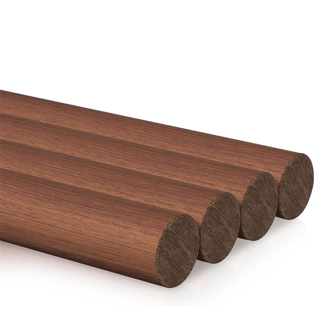 4Pcs Walnut Wooden Dowel Rods 3/4 X 12 Inch Wooden Dowel Rods Unfinished Round Sticks Wood Sticks for Crafts,4 * Unfinished Round Sticks,Brown