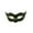 Green, variant on Xfvqtps LED Mardi Gras Mask for Women Flash Light up Masquerade Masks Half Face Carnival Mask for Makeup Performance Ball Party(Battery Not Included) Red
