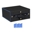 thumbnail image 3 of Caja de colección de tarjetas, almacenamiento portátil de tarjetas graduadas para adultos, tarjetas graduadas Bgs negro azul, 3 of 7